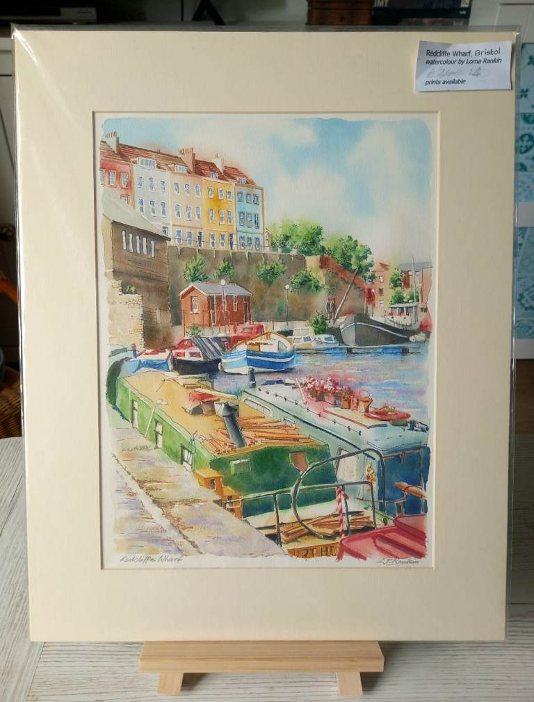 Redcliffe Wharf original watercolour painting 