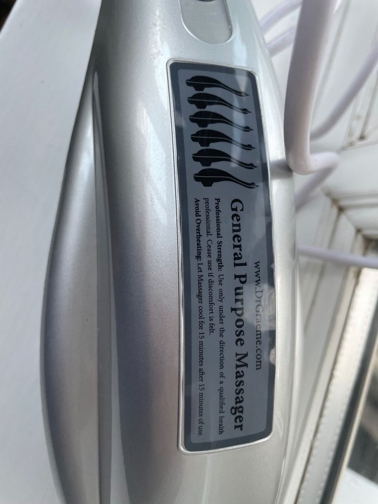 Dr. Graeme General Purpose Massager – Silver, Good Condition