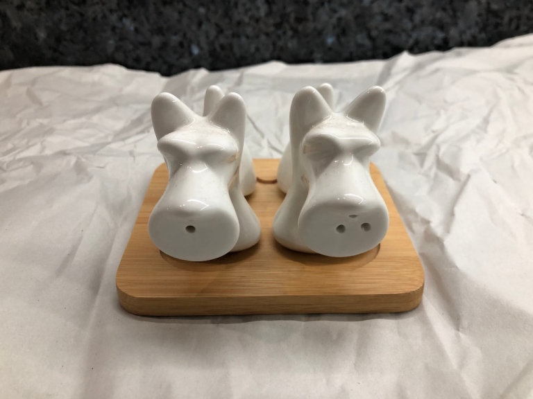 Ceramic Scottie Dog Salt and Pepper Shakers