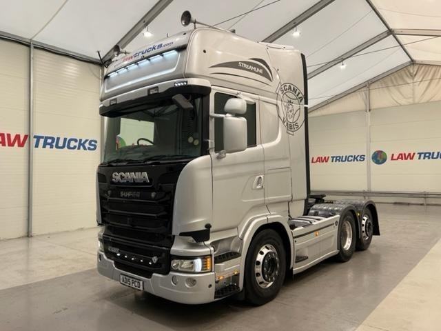 Scania R520 V8 Topline 6x2 Rear Lift Tractor Unit