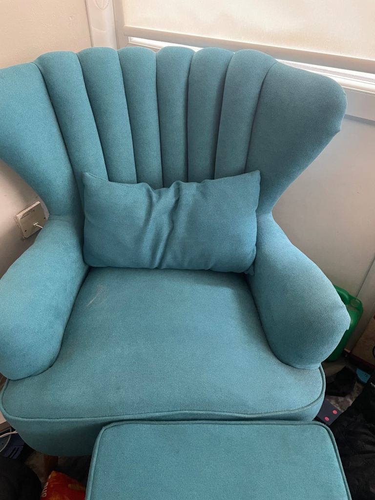 Green arm chair 