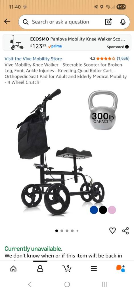 Vive Mobility Knee Walker Scooter