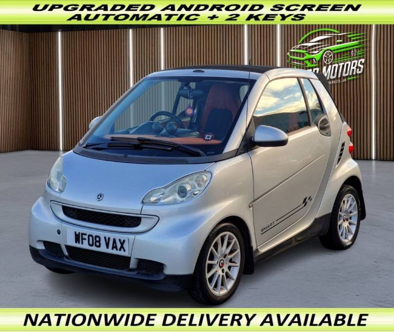2008 08 SMART FORTWO 1.0 PASSION CABRIOLET 2DR PETROL AUTO EURO 4 (71 BHP)