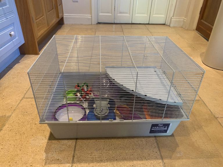 Pets At Home Hamster Cage and Accessories 