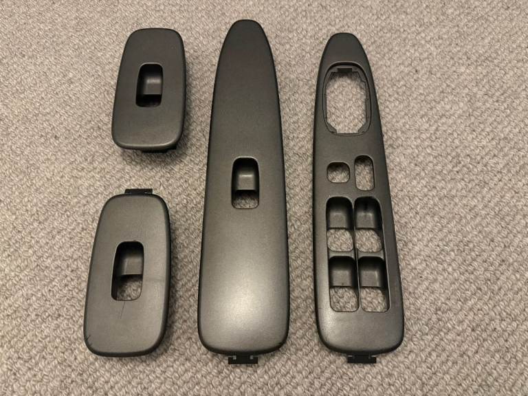 Lexus IS200/IS300 / Toyota Altezza 1998-2005 Window Switch Panels Surrounds Set Grey GENUINE