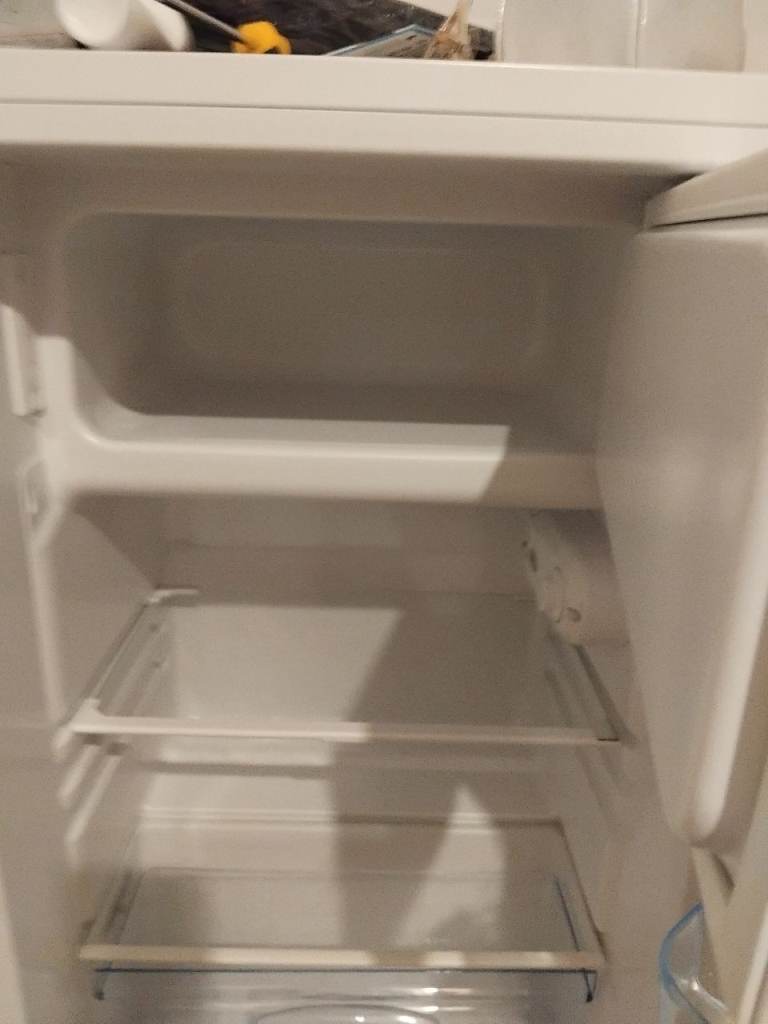 Small fridge with box freezer