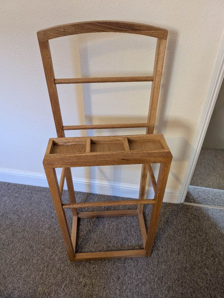Oak Clothes Valet