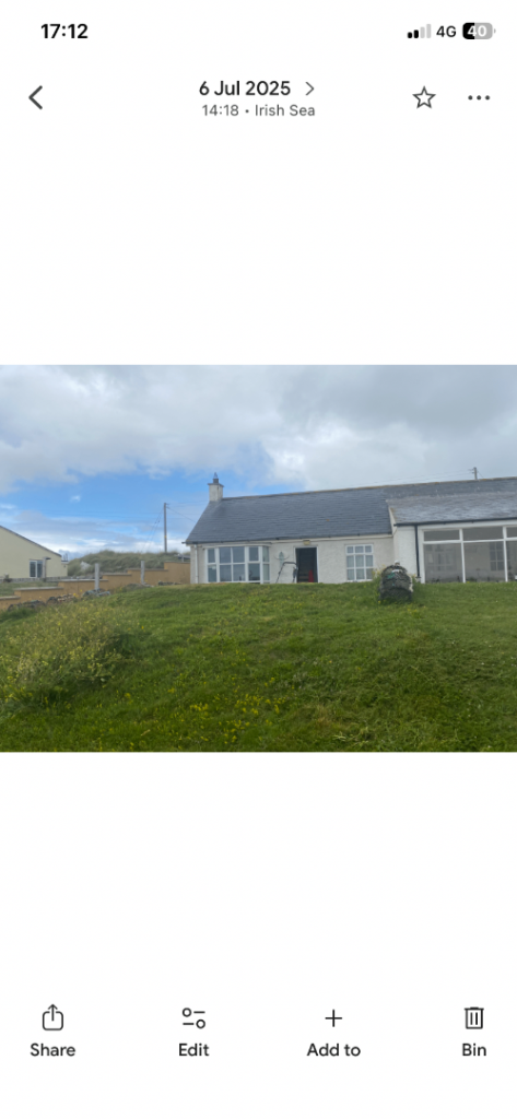 House for short term/holiday self catering accommodation on a beach