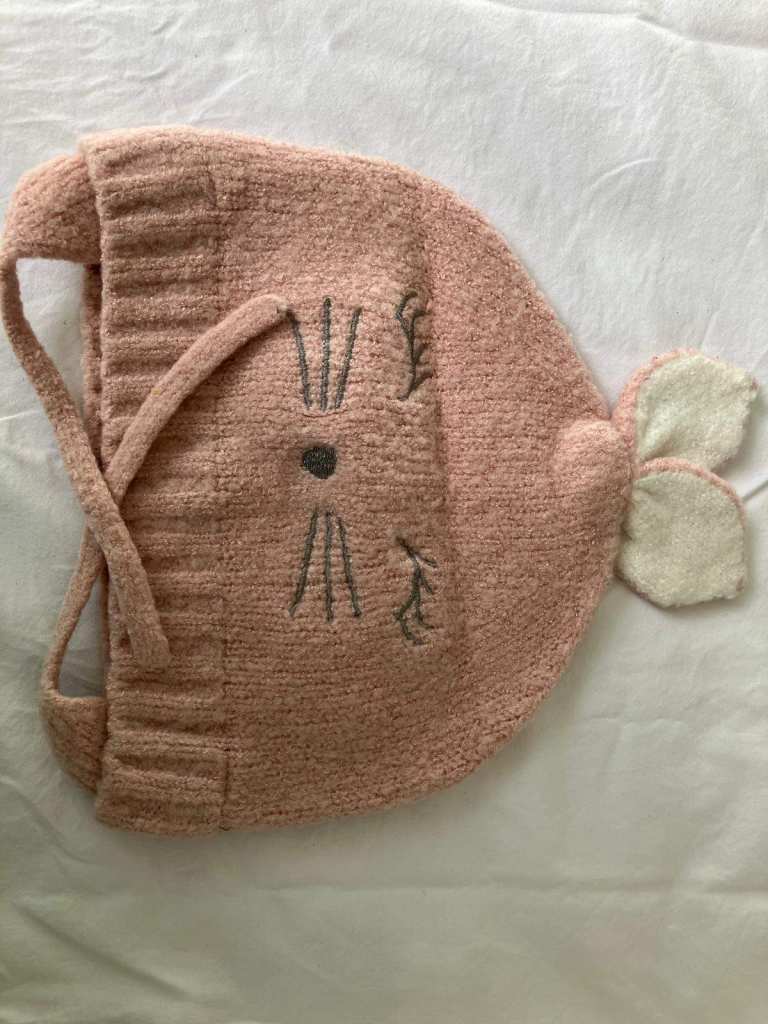 Baby's accessories Cap pink Rosa, one size, pushy cat logo, size 18cm high, 45.5cm wide. 