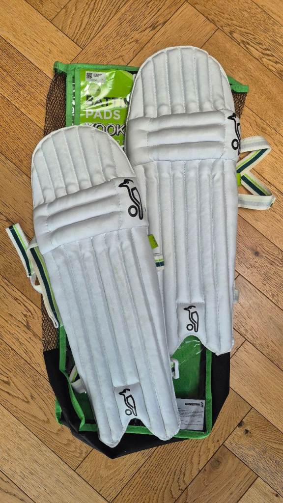 Junior Kookaburra cricket pads (for legs)