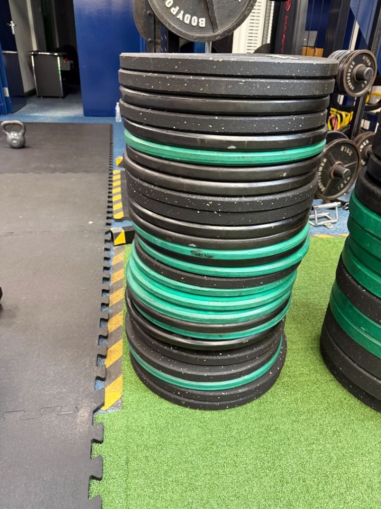 Commercial grade Bumper Weight Plates – Various Weights, Good Condition