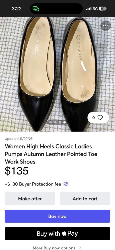 Women High Heels Classic Ladies Pumps Autumn Leather Pointed Toe Work Shoes