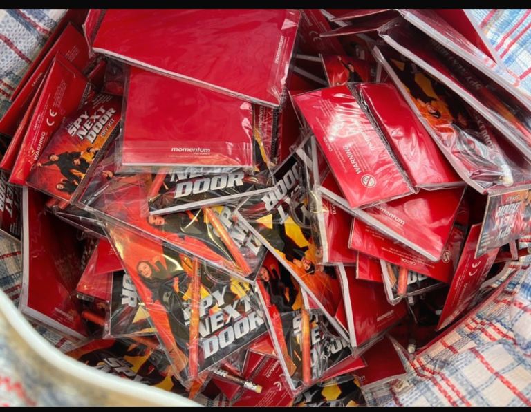 Spy next door notebook set