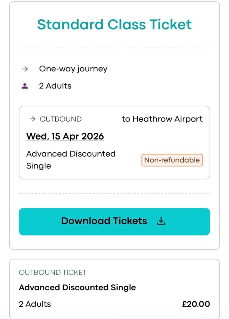 Heathrow Express Ticket