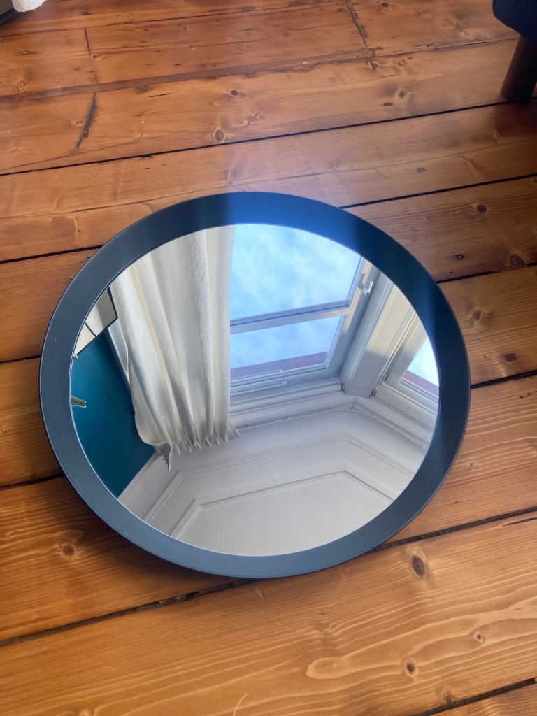 IKEA Langesund 50 cm Round Mirror – Black