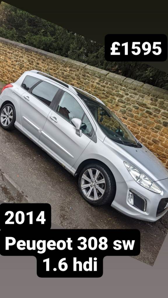 Peugeot, 308, Estate, 2014, Manual, 1560 (cc), 5 doors