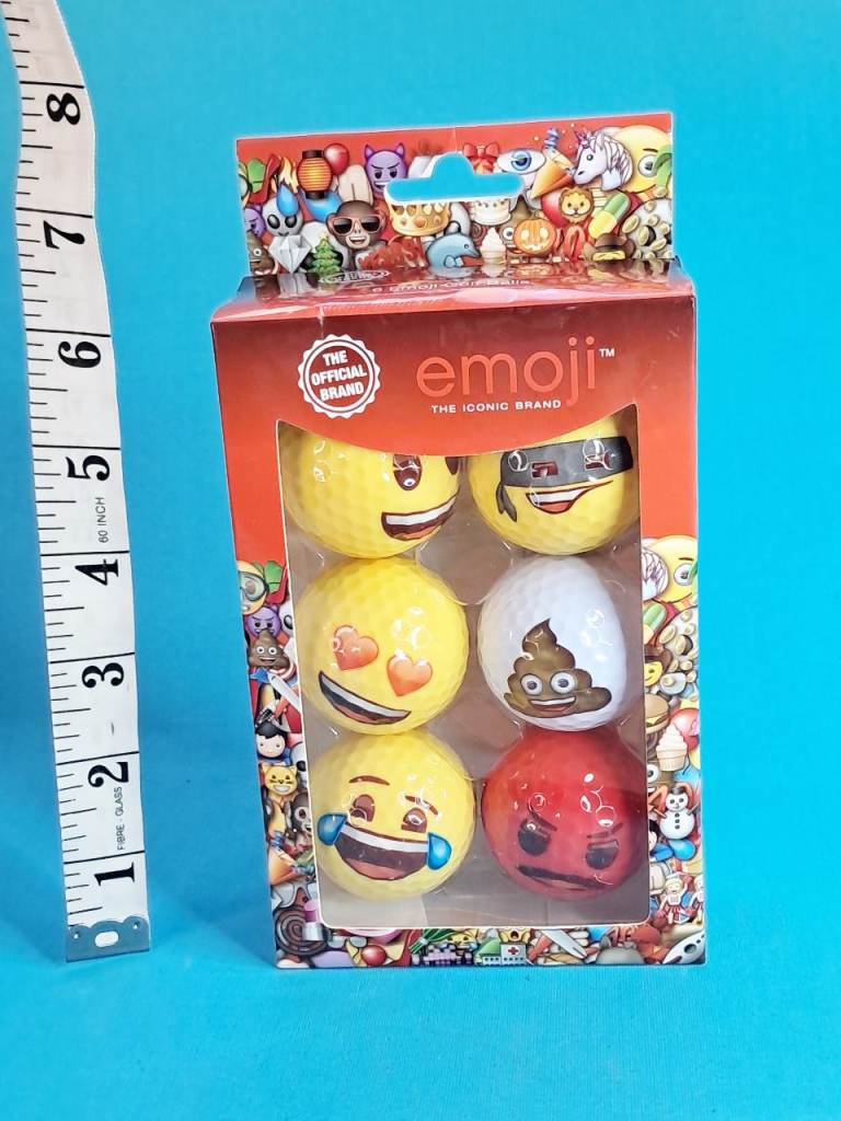 New Emoji Golf Balls - Set of 6, Fun Designs