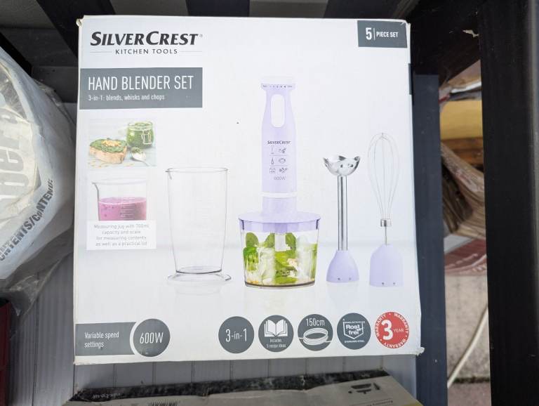 Silvercrest Hand Blender Set 600W – New, 5 Piece