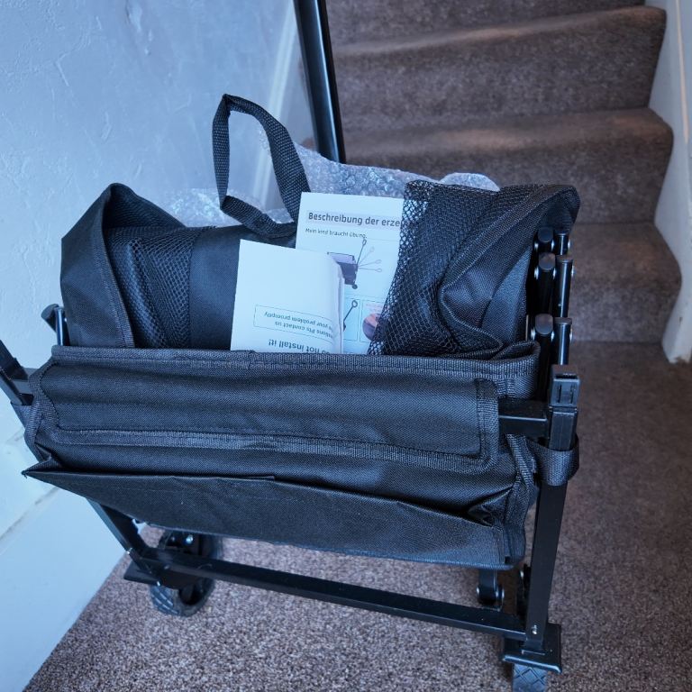 Heavy Duty Folding Wagon Cart - Collapsible All-Terrain Trolley (Like New)