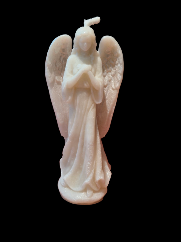 Decorative Scented Candle angel praying soy wax.Royal mail delivery available 