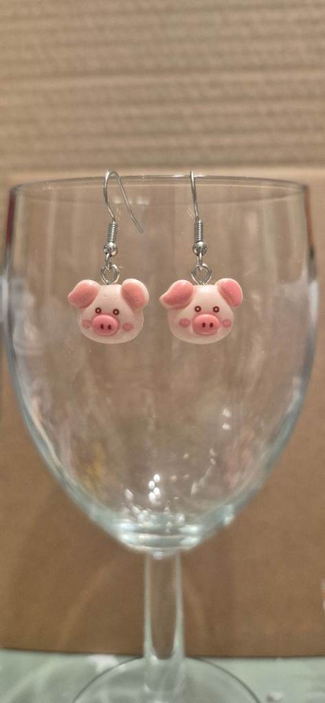Pig earrings 