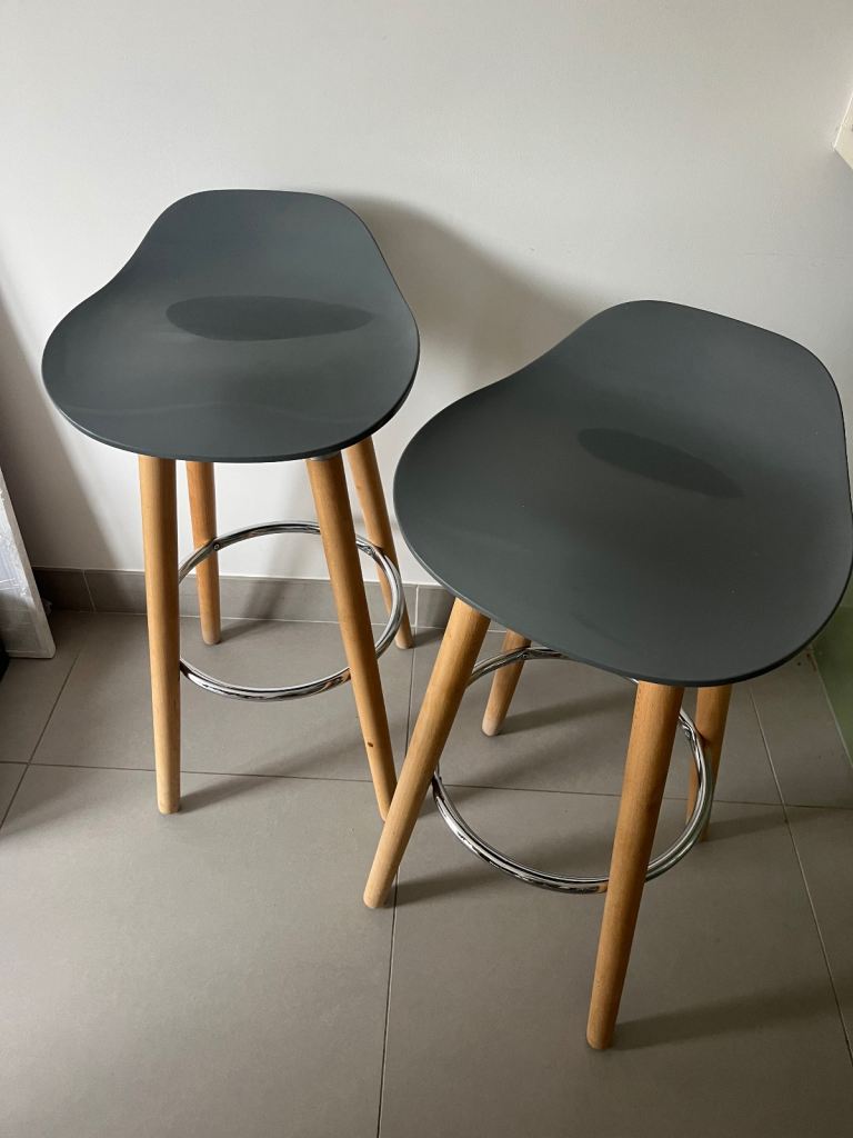 Grey bar stools 
