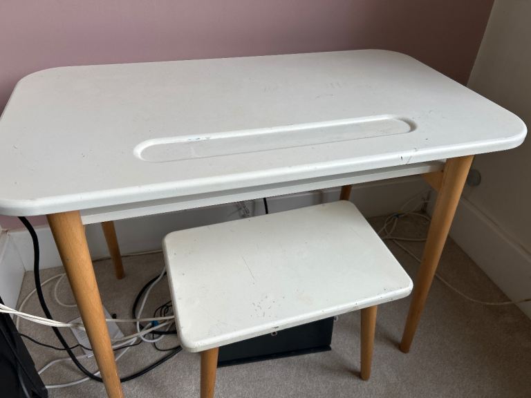Children’s desk with stool