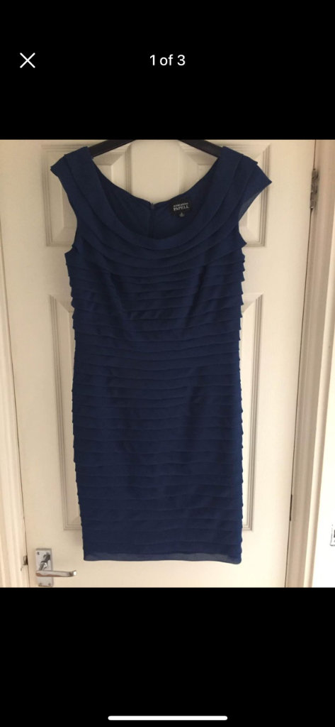 (004) Blue dress, size 10