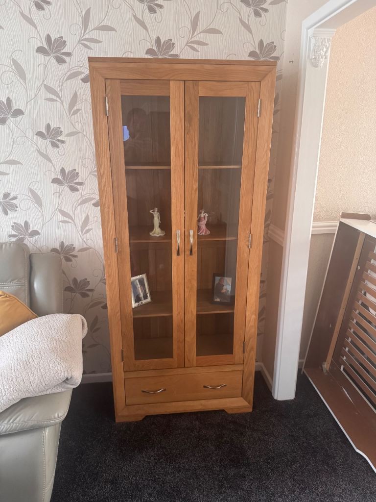 Solid oak cabinet