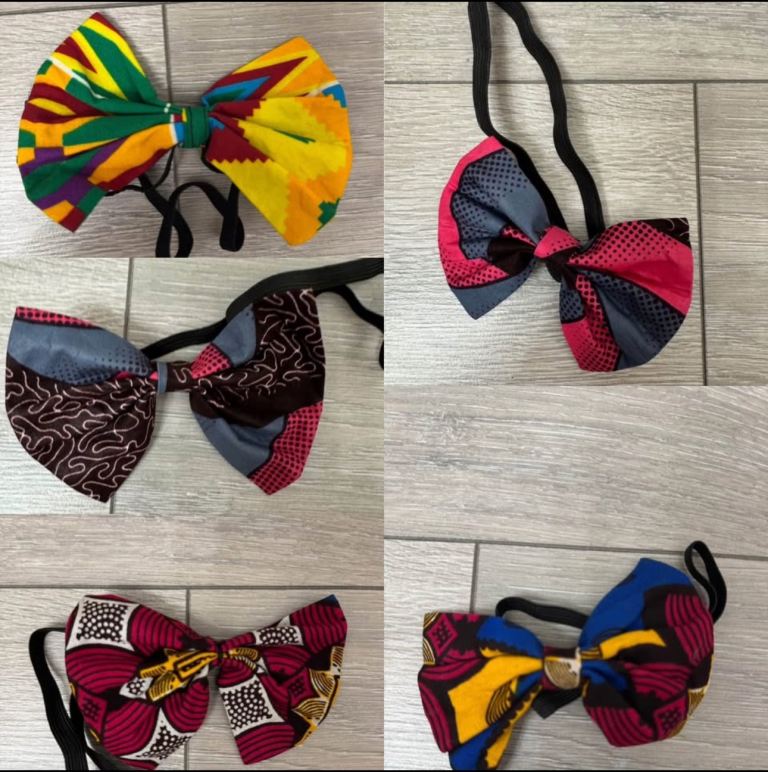 Fashion African print bow ties for men 