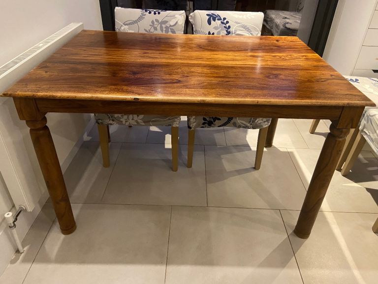 John Lewis - wooden dining table - walnut
