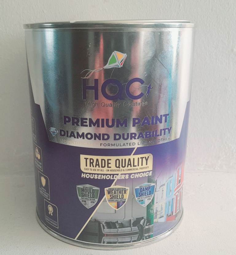 HQC Premium Garden Paint 1L - Classic Grey, NEW
