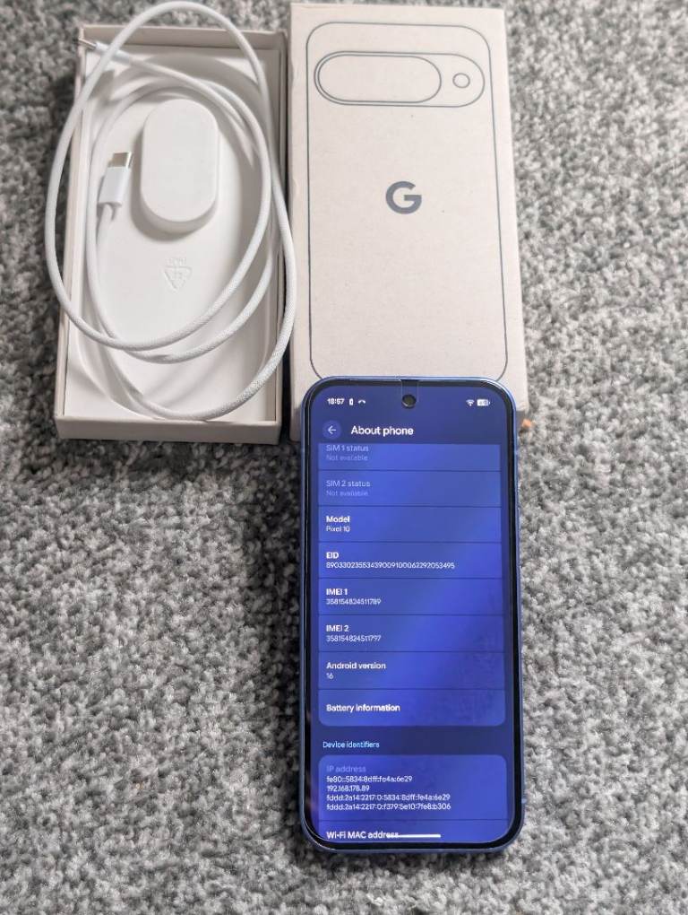 Google Google Pixel 10 💙 128GB Indigo  Unlocked to any network in immaculate condition 