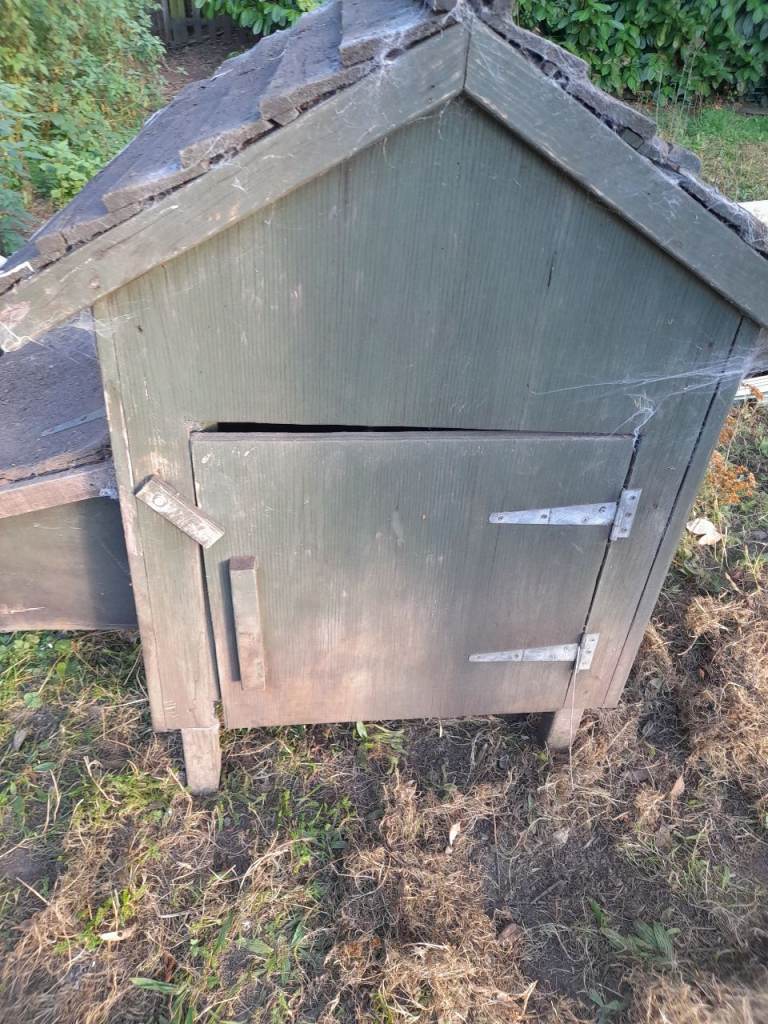 Wooden chicken coop