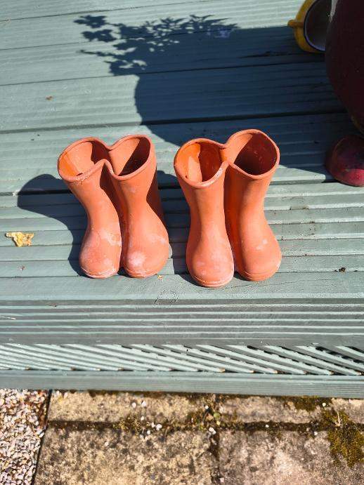 Terracotta Pots: boot shaped