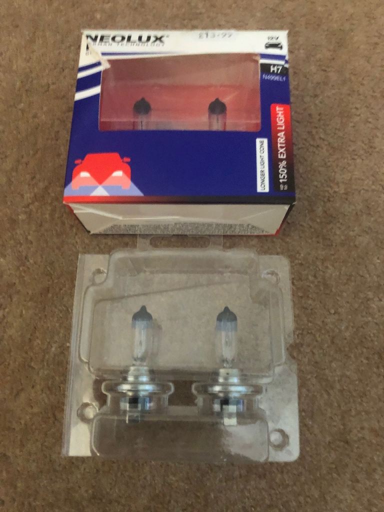 Neolux H7 headlight bulbs x4 