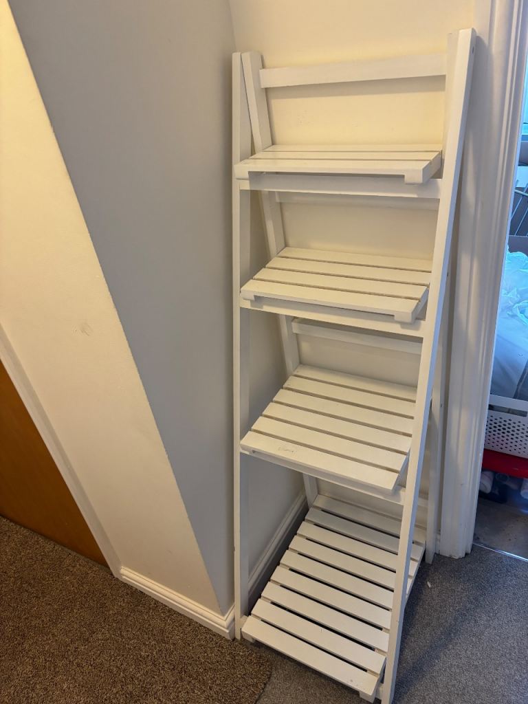 White Ladder Shelf Unit