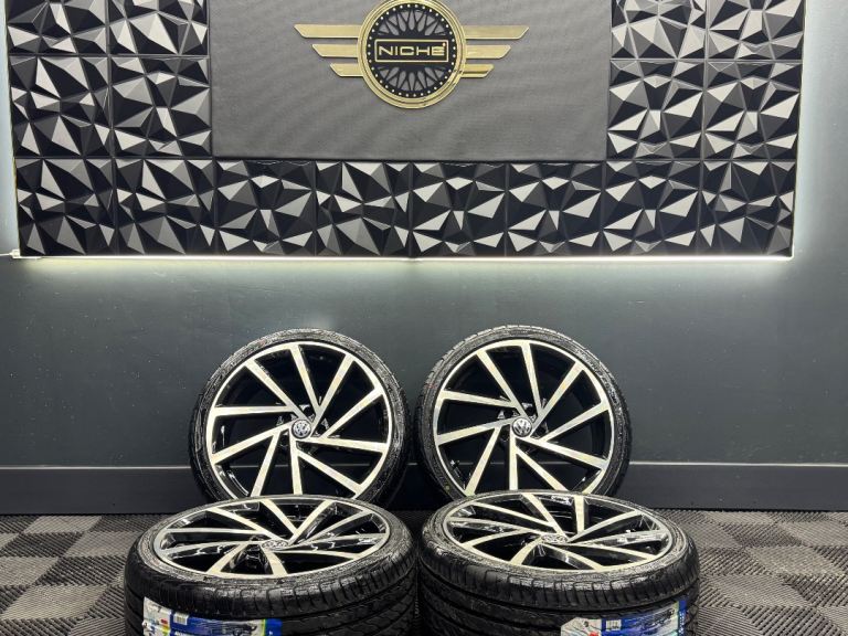 NEW x4 19” inch vw spielberg club sport alloys wheels golf r 5x112 gtd gti New tyres