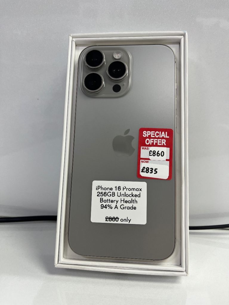 iPhone 16 Pro Max 256GB Unlocked - Excellent Condition 