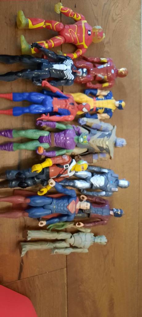 Bundle of Marvel and DC Action Figures – Good Condition