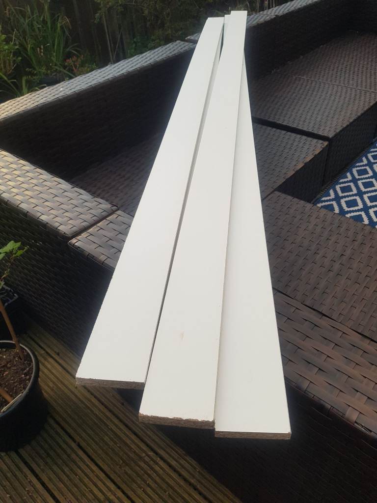 4X white chipboard edging 