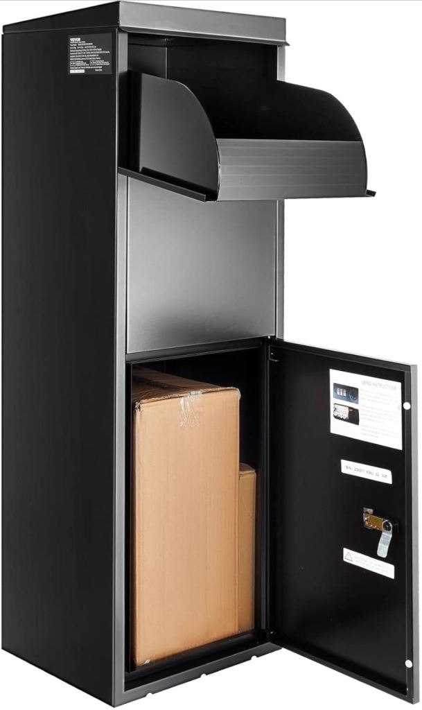 VEVOR Package Delivery Boxes for Outside 13.9"x11.6"x42", Galvanized Steel Delivery