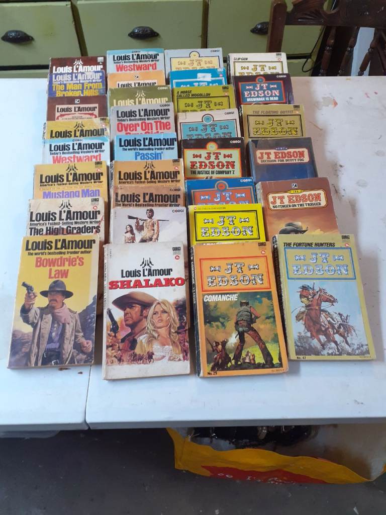 Louis L'amour & J.T. Edson books 