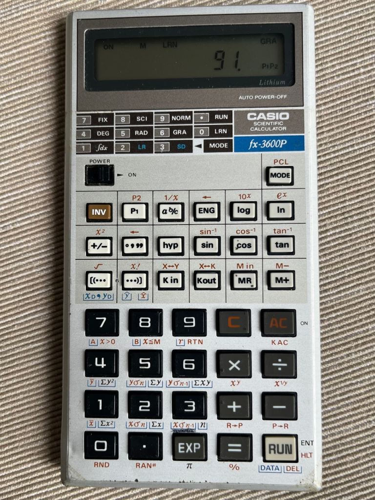 Casio fx-3600P Vintage Programmable Scientific Calculator