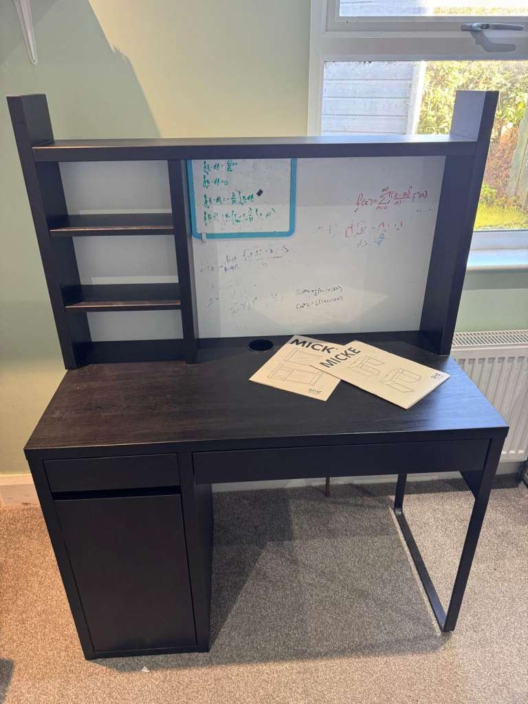 Black desk