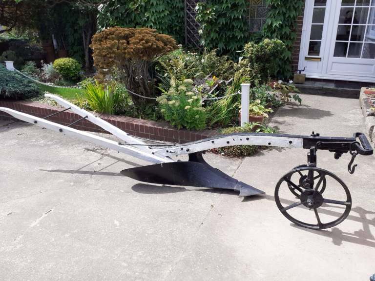 Large old shire horse plough