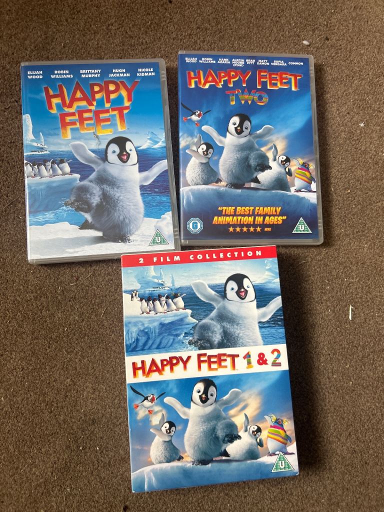 Happy feet 1 and 2 dvd