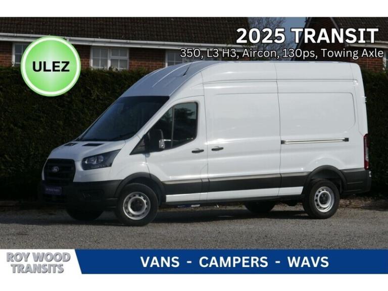 2025 Ford Transit 350 L3 H3 Leader Van - Air Con - Towing axle large van Diesel Manual