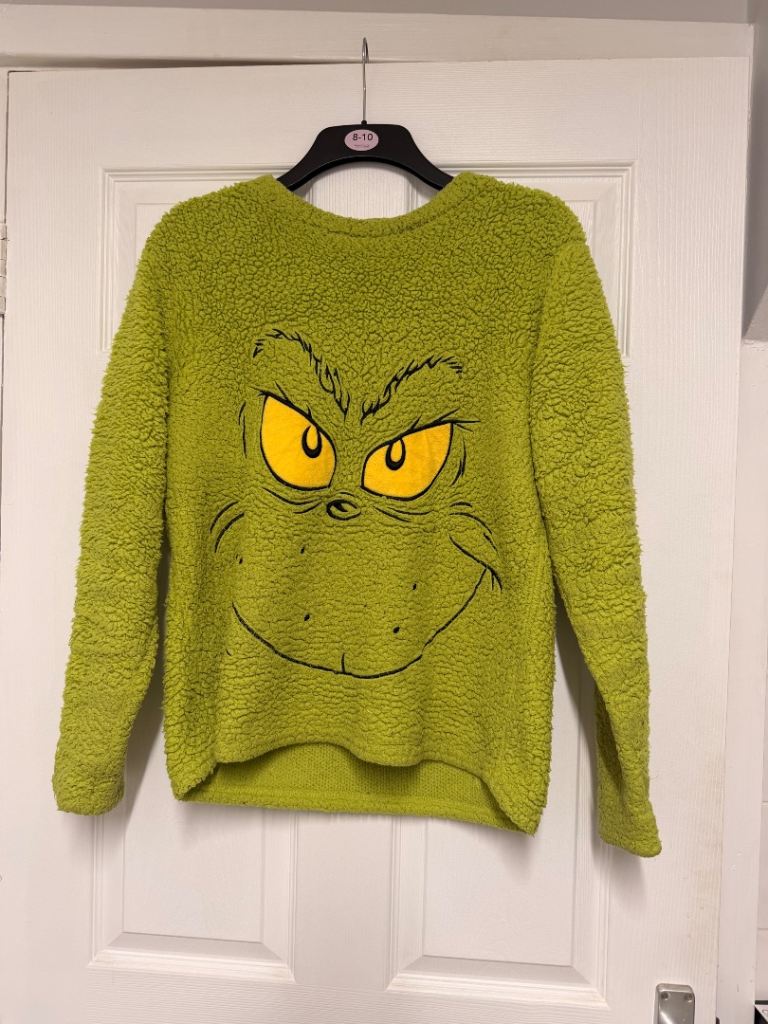 Men’s medium grinch fleece jumper.
