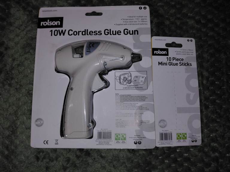 10w Cordless Glue Gun with 12 Glue Sticks and 10 extra Sticks
